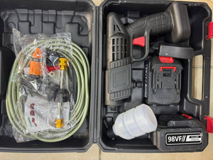 Nettoyeur Haute Pression sans Fil 60 Bar, 300W Nettoyeur Haute Pression à Batterie, Pistolet à Eau pour Lavage De Voiture avec Batteries, Tuyau 5m, Pulvérisateur de Mousse (20000mAh)