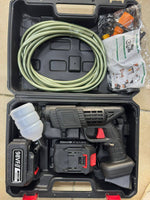 Nettoyeur Haute Pression sans Fil 60 Bar, 300W Nettoyeur Haute Pression à Batterie, Pistolet à Eau pour Lavage De Voiture avec Batteries, Tuyau 5m, Pulvérisateur de Mousse (20000mAh)